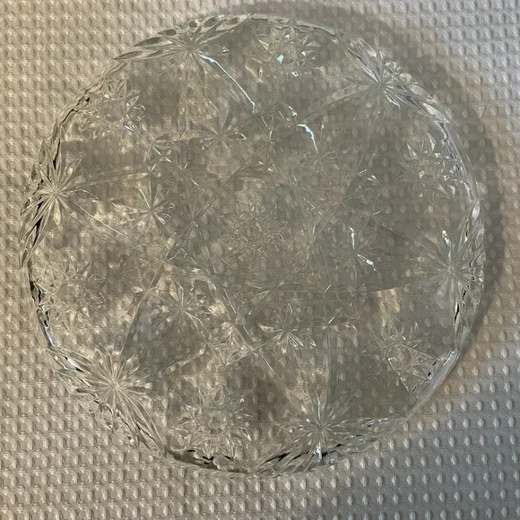 Anchor Hocking Vintage EAPC Star of David 11" Round Platter/Serving Tray - Picture 2 of 3